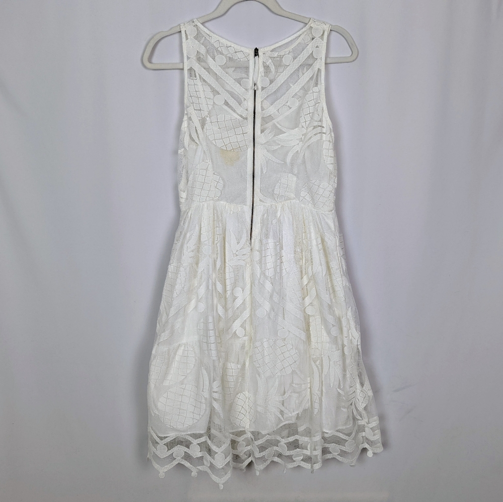 Anthropologie White Eyelet Midi Dress - Picture 7 of 14